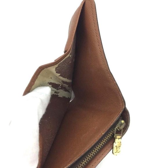615148T Louis Vuitton Wallet Compact Zip Brown Monogram - Picture 6 of 9